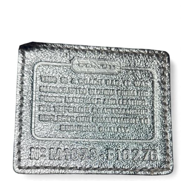 Coach Brown Floral Appliqué Tote Bag Like new! 2010 - Picture 3 of 9